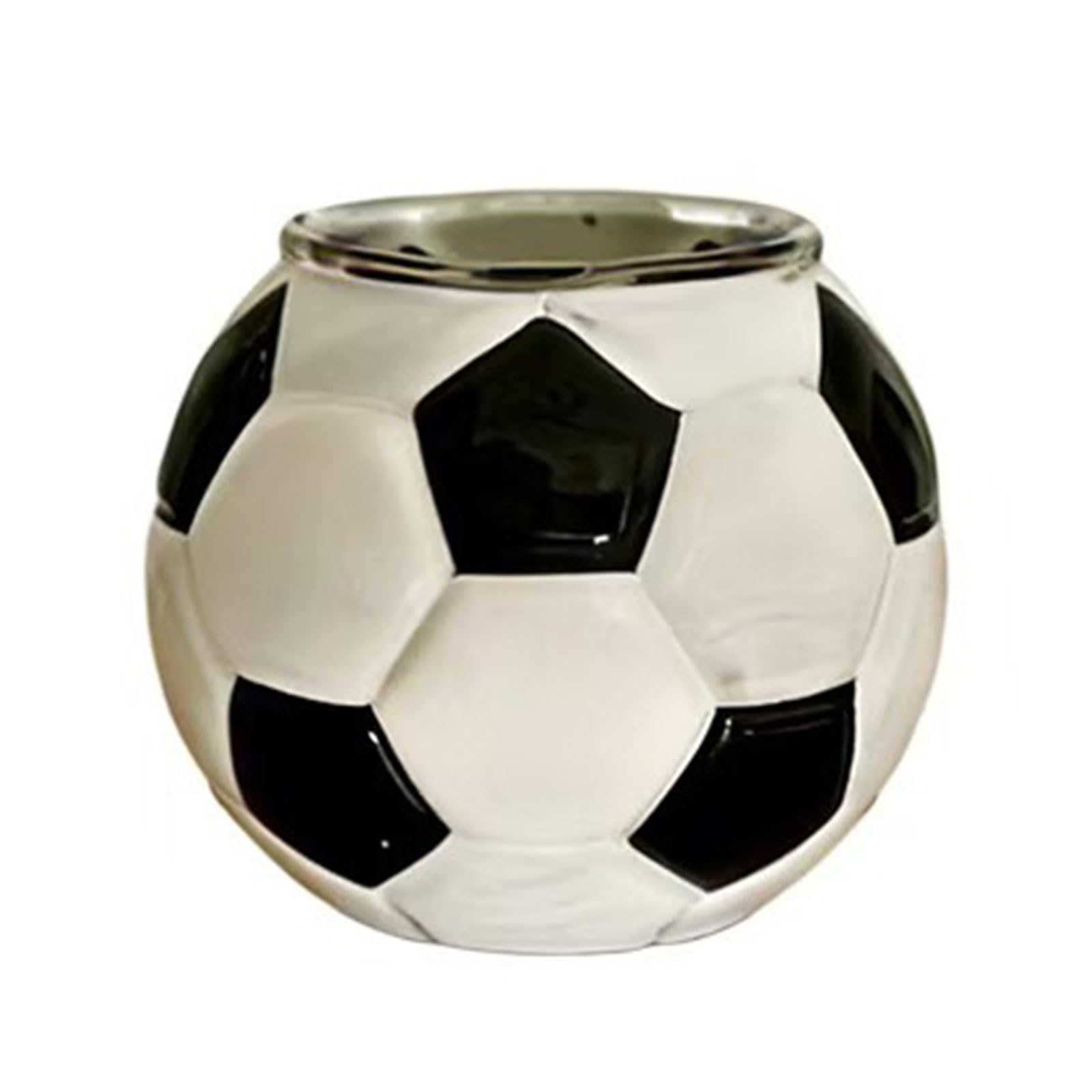 MALSSE Unique Soccer Ball Design Glass Mugs Ideal for Hot Drink and Offices Desk Decoration Football Lover Unique Drinking Cup