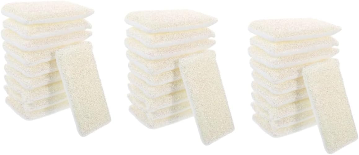 Zerodeko 30pcs Heavy-Duty Scrub Sponges for Kitchen Cleaning Reusable Dishwashing for Pots Pans and Household Surfaces Quick-Drying Odor Efficient Dish Care