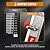 Soctone Ladder, A Frame Extension Ladder, Multi Position with Stabilizer Bar, 330 lbs Weight Rating Telescoping Ladder for Household or Outdoor Work, 17.5 Ft, Orange