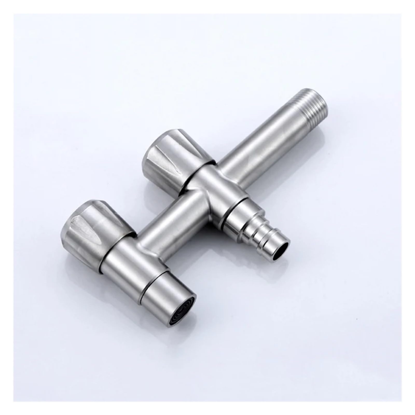Robinet double sortie G1/2 anti-fuite pour machine à laver et usage extérieur
