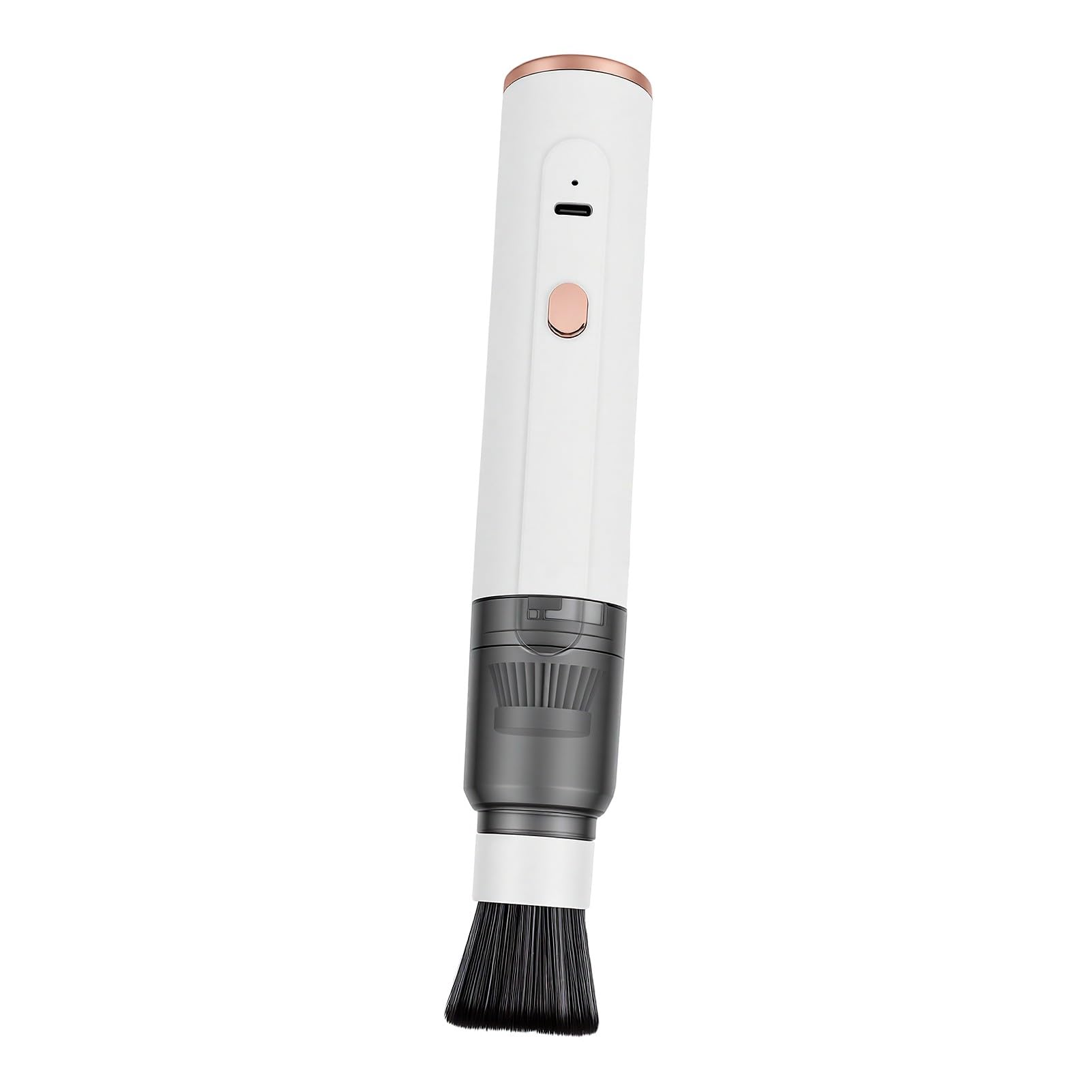 Topiky Aspirapolvere per macinacaffè Senza Fili, Mini Aspirazione Portatile per Auto, Casa e Ufficio, Aspirapolvere Portatile Ricaricabile con Spazzola Morbida, Soffiatore Leggero (WHITE)