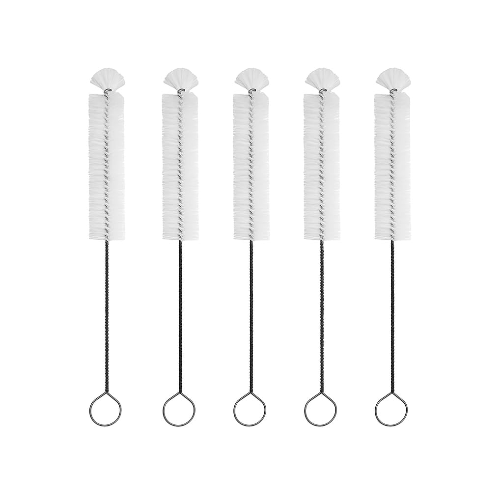 Labxport Nylon Test Tube Cleaning Brushes | Durable Essential Lab Accessory Cleaner for Test Tubes, Beakers & Cylinders Small Containers & Home Use | Flexible Nylon Bristles with Handle Pack of 5-image-8