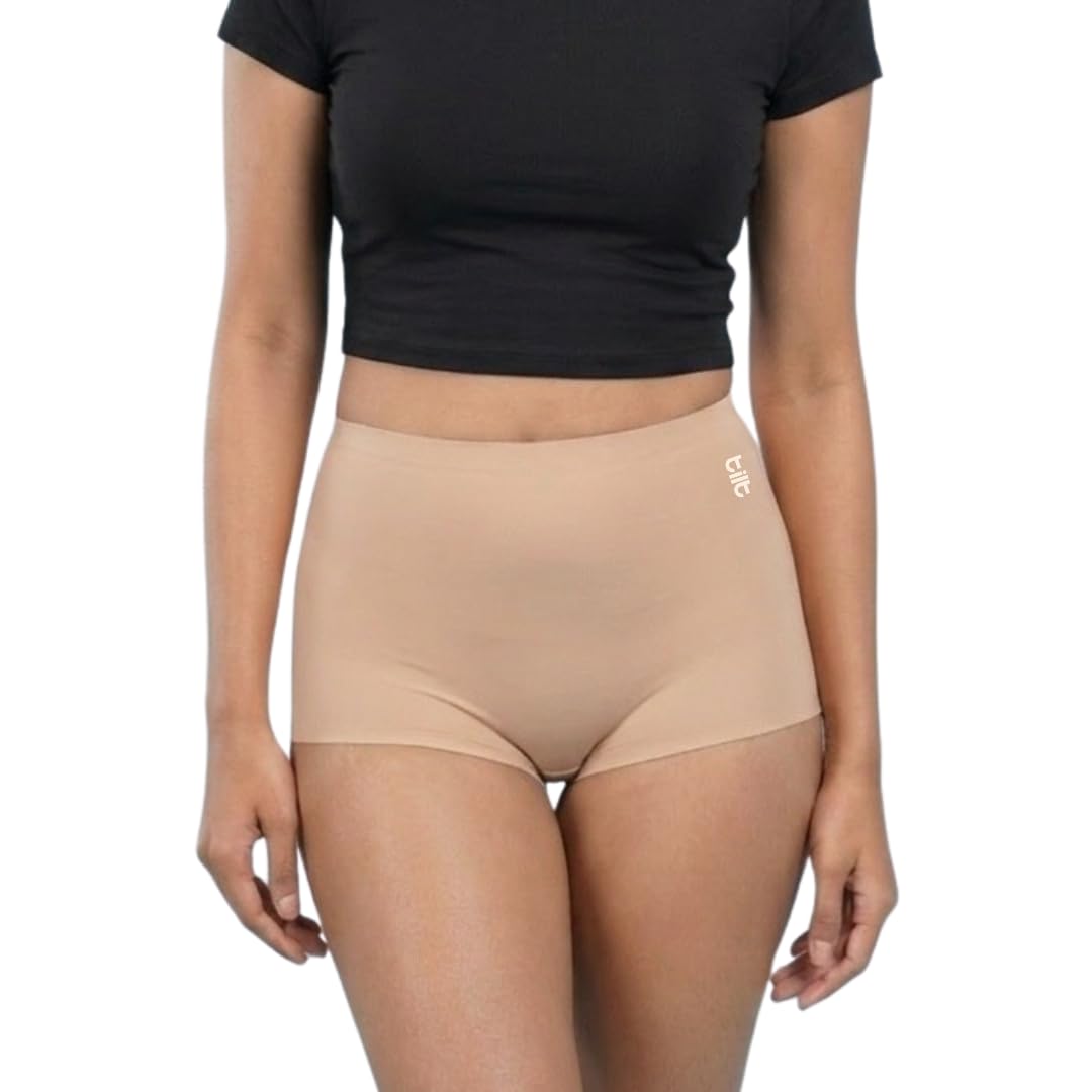 tilt Women Seamless High Waist Shaper Panty | Medium Compression Tummy Control | No VPL Invisible Underwear | Leak-Proof Absorbent Lining | Soft Stretch Breathable Undie-picture-51