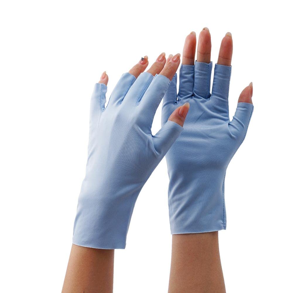 Gants Anti-UV Demi-doigts Femme - Protection Solaire écran Tactile - Pour Conduite, Vélo, Extérieur