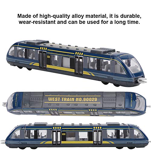Trein Model Speelgoed Kinderen Educatief Speelgoed Simulatie Legering Trein Hogesnelheidstreinwagen Model(Blauw) - Image 6
