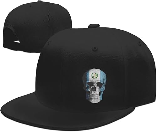 Zusolf Gorra de béisbol ajustable con diseño de calavera de Guatemala con diseño de calavera de Guatemala para hombre