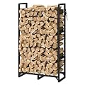 Wieghda Firewood Rack Stand 2.5ft Heavy Duty Logs Holder for Outdoor Indoor Fireplace Metal Wood Pile Storage Stacker Organizer