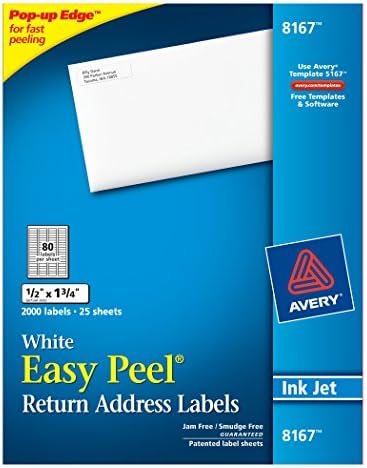 Easy Peel White Address Labels w/Sure Feed Technology, Inkjet Printers ...