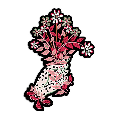 Image of Liberty Ianthe Hand Shaped Notecard Set from Galison - 12 Die-Cut Notecards and Envelopes with 4 Unique Floral Designs (3 of Each), Envelopes Printed with Floral Interiors, Makes a Wonderful Gift