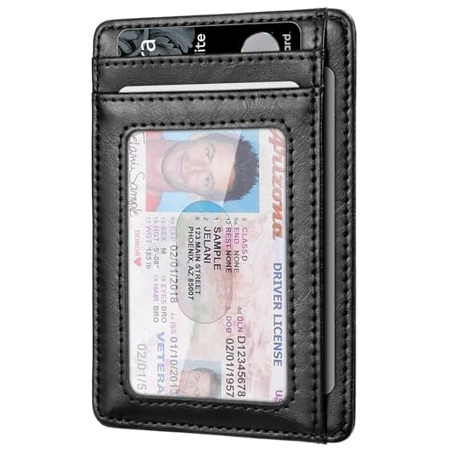 RUNBOX Slim Wallet for men Carbon Black & Oil Black card holder2