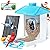 Osoeri Bird Feeder with Camera - Solar Smart Bird Feeder with AI Identify, 1080P HD Auto Capture Birds Video, Real-Time Alerts, Gifts for Family and Friends, 2.4GHz WiFi