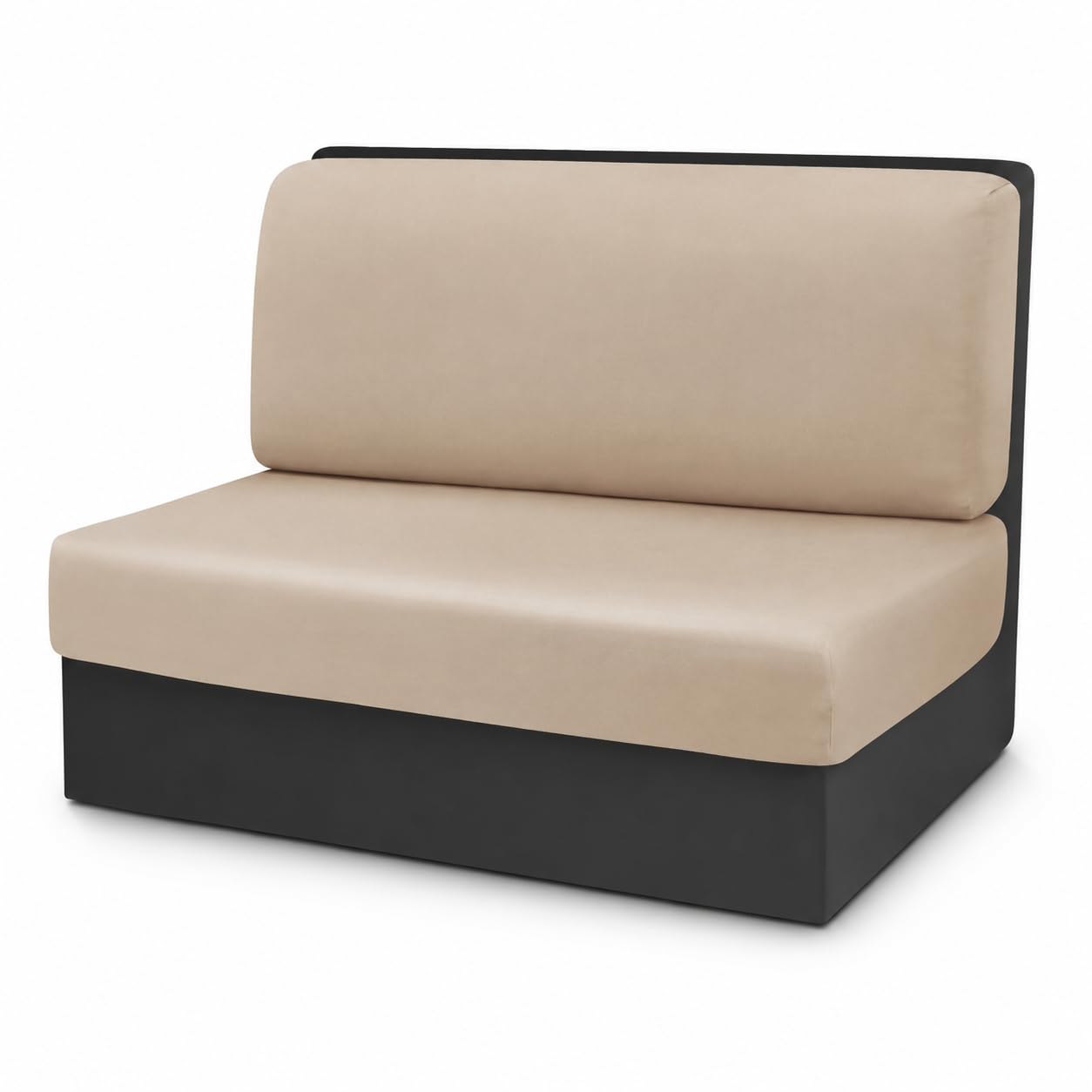 TDHLW ,light camel, 2 Piece RV Dinette Cushion Covers, Stretch Camper Bench Seat Covers with Backrest Cover and Seat Cushion Cover, Milk Silk Full Coverage Booth Seat Slipcovers for RV Camper
