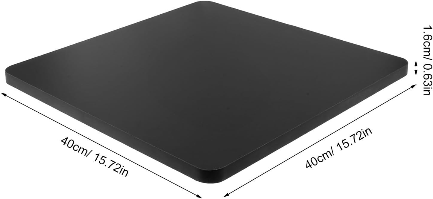 Square Table Top Replacement, Black Artificial Board, Modern