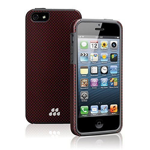 EVUTEC Karbon SP Case for Apple iPhone 5/5s in Kozane (Red/Black)