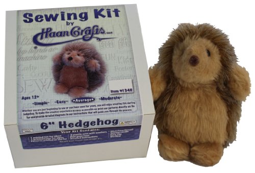 Haan Crafts Hedgehog Sewing Kit, 6-Inch