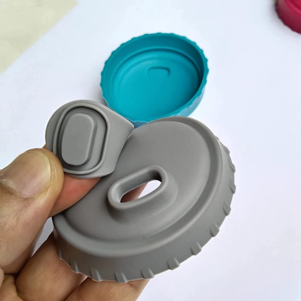 Lot De 6 Couvercles De Canettes En Silicone – Réutilisables, Étanches, 6 Couleurs (Bleu, Violet, Noir…) - 2
