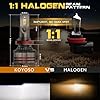 KOYOSO Lampadine H11 LED 160W 32000LM, Kit Lampada Sostituzione per Alogena Lampade e Xenon Luci, 12V 6000K Bianco