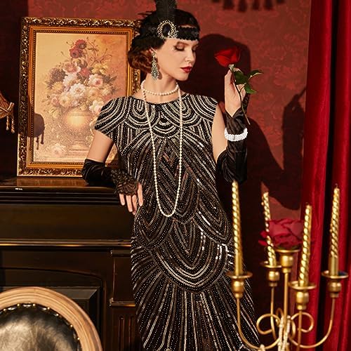 WILDPARTY 1920s dresses for women dress with sequins and fringe mesh bottom 20s accessories mafia costume for women : Amazon.com.be: Fashion WILDPARTY 1920s dresses for women dress with sequins and fringe mesh bottom 20s accessories mafia costume for women : Amazon.com.be: Fashion