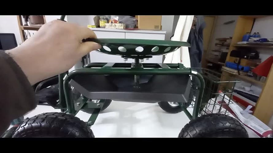 pro.tec Tabouret de Jardinage Roulant Chariot de Jardin avec pro.tec Tabouret de Jardinage Roulant Chariot de Jardin avec