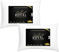Kit 2 Travesseiros TRP Imports Select Royal Toque de Plumas Antialérgico Linha Hotel