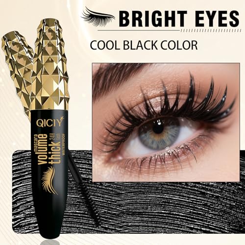 Image of Volumizing Mascara Long-Lasting, Waterproof, Curling & Separating Formula for Dramatic, Natural-Looking Lashes Black