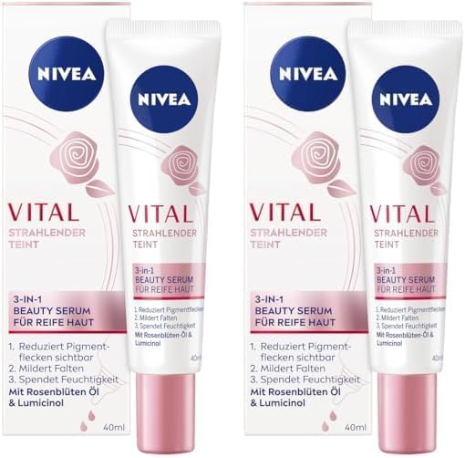 NIVEA VITAL - Serum de belleza 3 en 1 para pieles maduras, suero ...