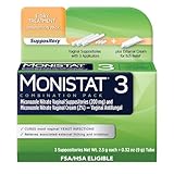 Monistat 3-Day Vaginal Antifungal | Cure & Itch Relief | 3-Day Treatment Suppositories