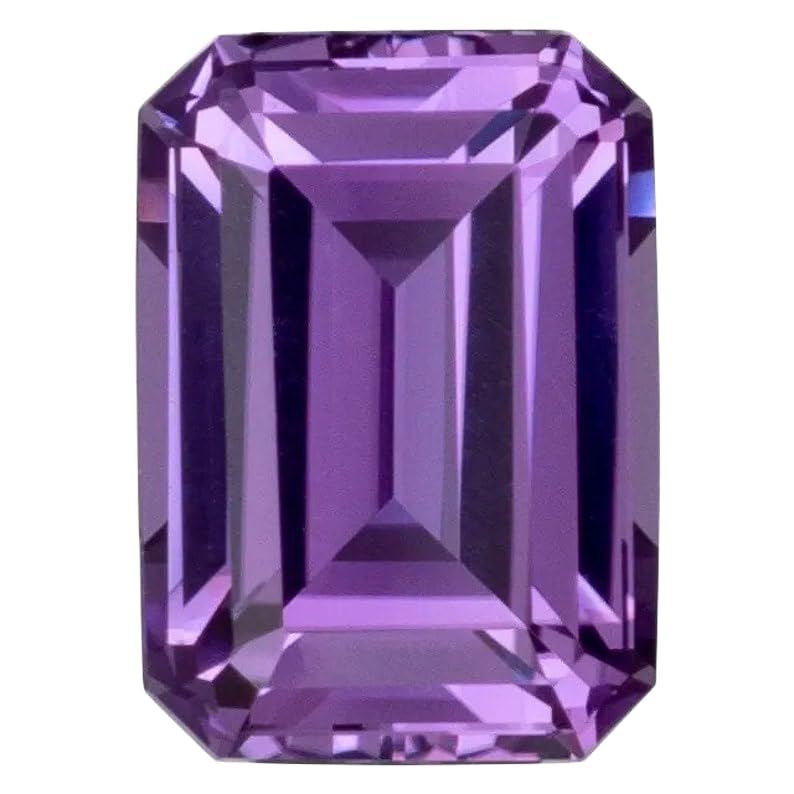Saphir naturel 5x3mm taille émeraude une gemme d'exception pour création de haute joaillerie