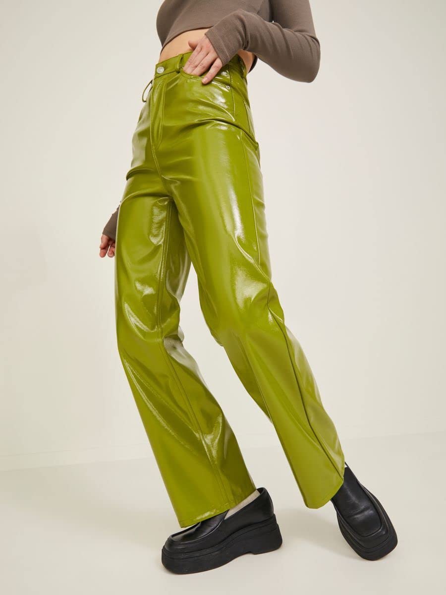 JJXX Damen Jxkenya Hw Stra Faux Leat Pant Noos Hose