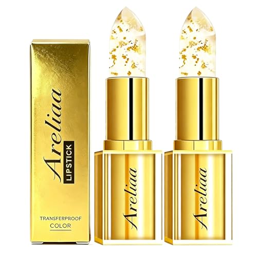 Areliaa Lipstick PH Adjusting Lipstick for Mature Women Transferproof Clear Lip Gloss Long-Lasting 8+ Hours Hydration Lip-stick Without Stripping Suitable for All Skin Tones (2PCS)