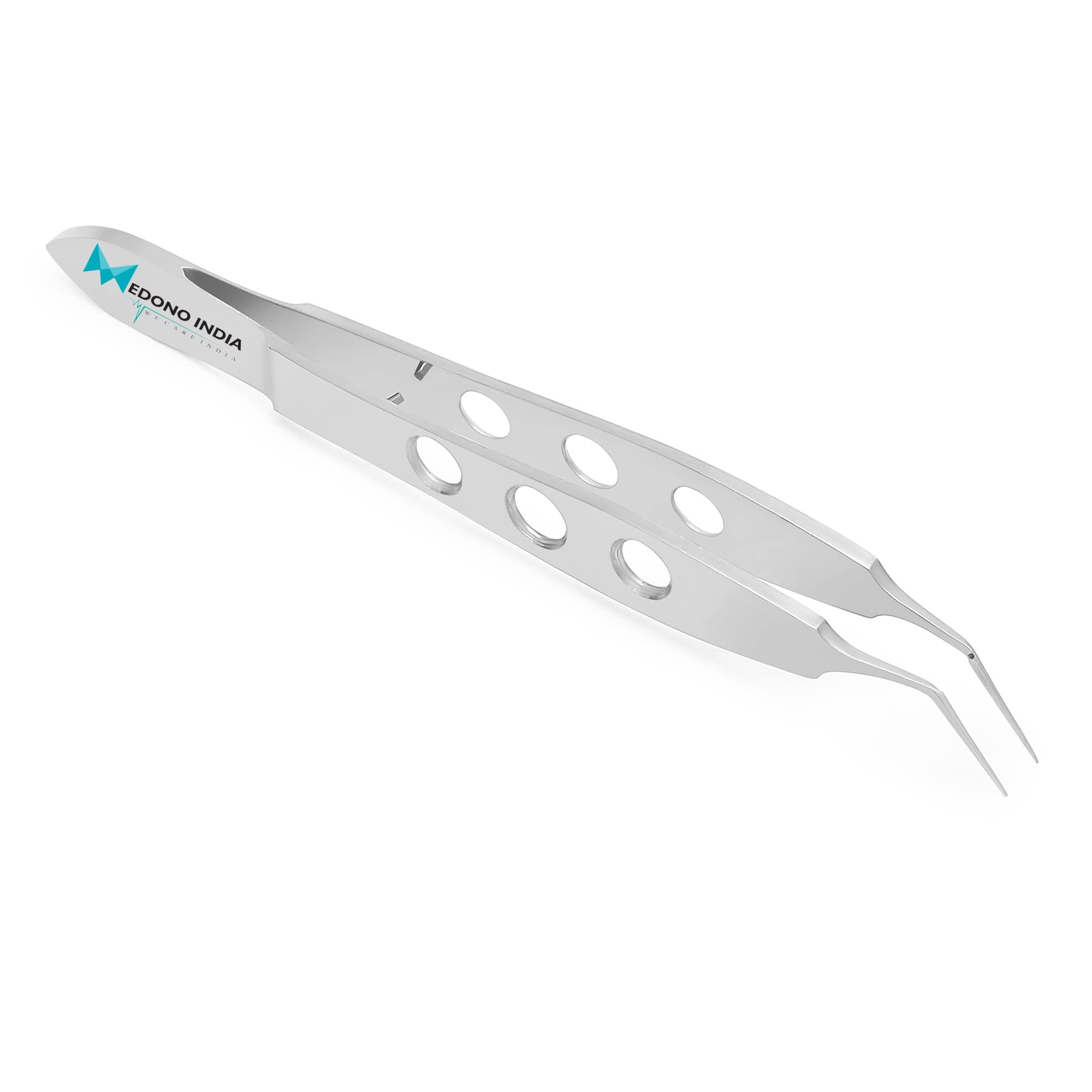Medono India McPherson Suture Tying Forceps (Angled) Stainless Steel Deluxe Quality Anti Rusting Warranty