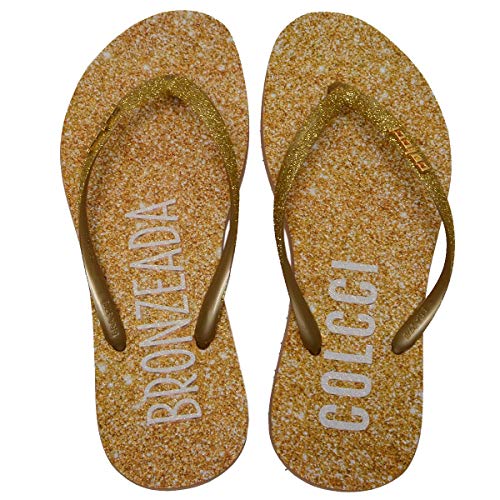 Chinelo Feminino Bronzeada Colcci Dourado