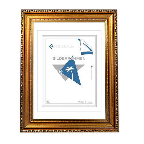 Cadre RENAISSANCE plastique or 40x50 pour encadrement tableau affiche et moulure dorée