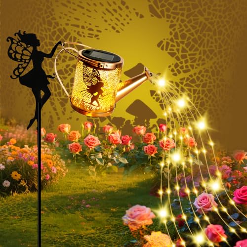 Arrosoir solaire de jardin IP65 avec lanternes suspendues LED autonomes