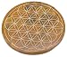 Produktbild Budawi® - Blume des Lebens Untersetzer Ø 10 cm aus Speckstein, Farbe gelb
