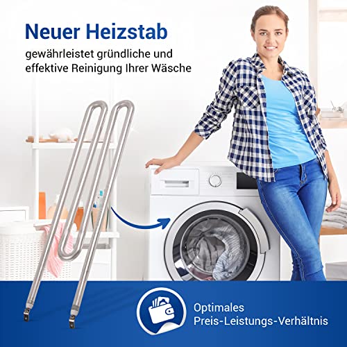 VIOKS Heizelement 230V 2100W Heizstab Ersatz für Мiele Heizstab 6260482 6260483 6260485 & Heizstab IRCA 4043769 - Heizung 230V Heizstab Ersatz für Waschmaschinen
