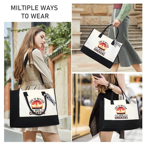 Bolsa Tote de Lona para Mujer miniatura 3
