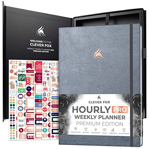 Clever Fox Hourly Planner PRO Premium – Undated Schedule Planner