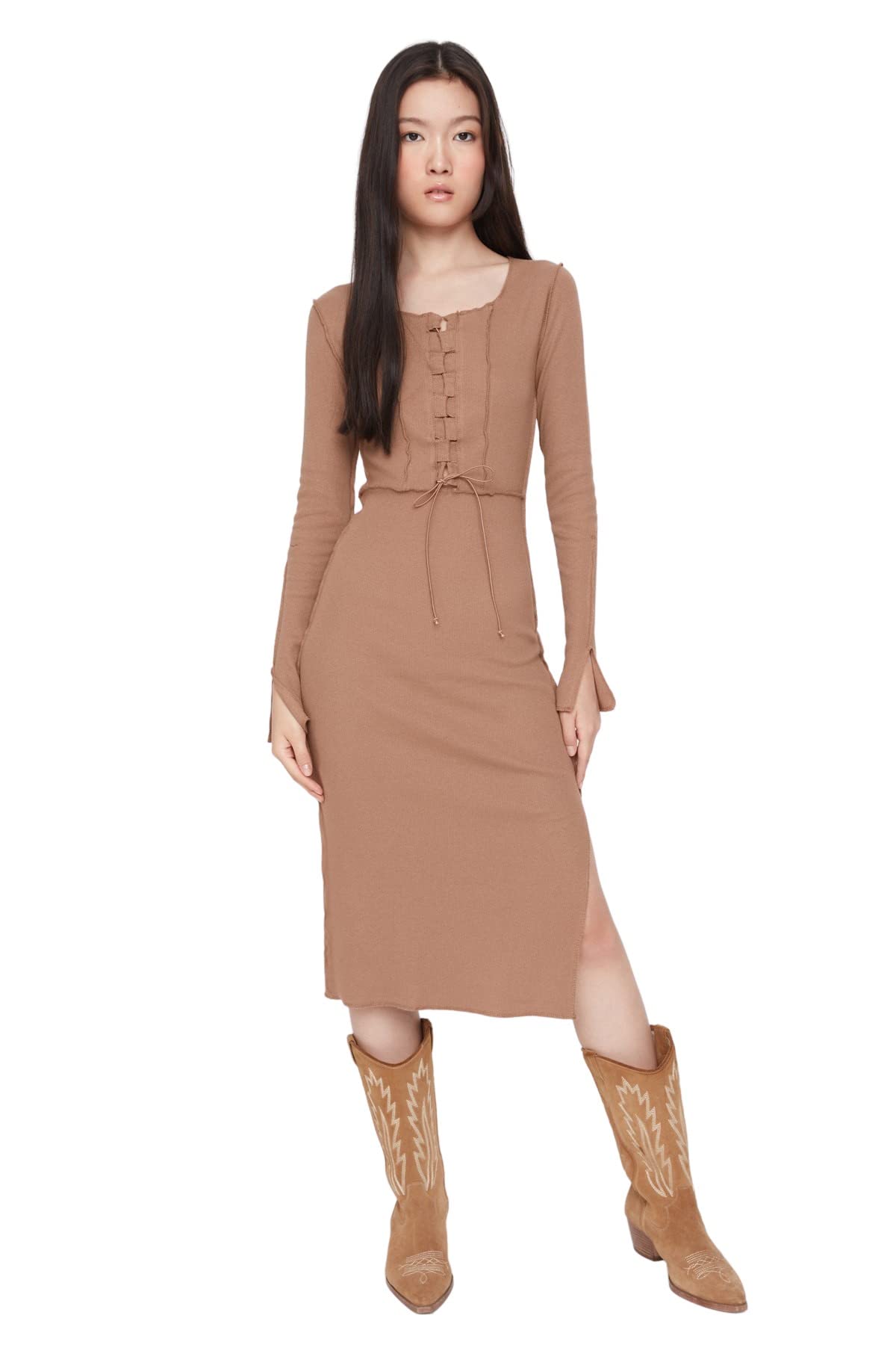 Trendyol Women Midi Bodycon Slim fit Knit Dress