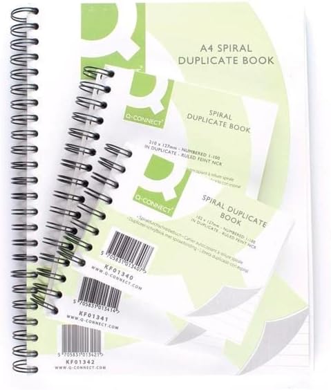 Q Connect A4 Wiro Bound Carbonless Duplicate Book
