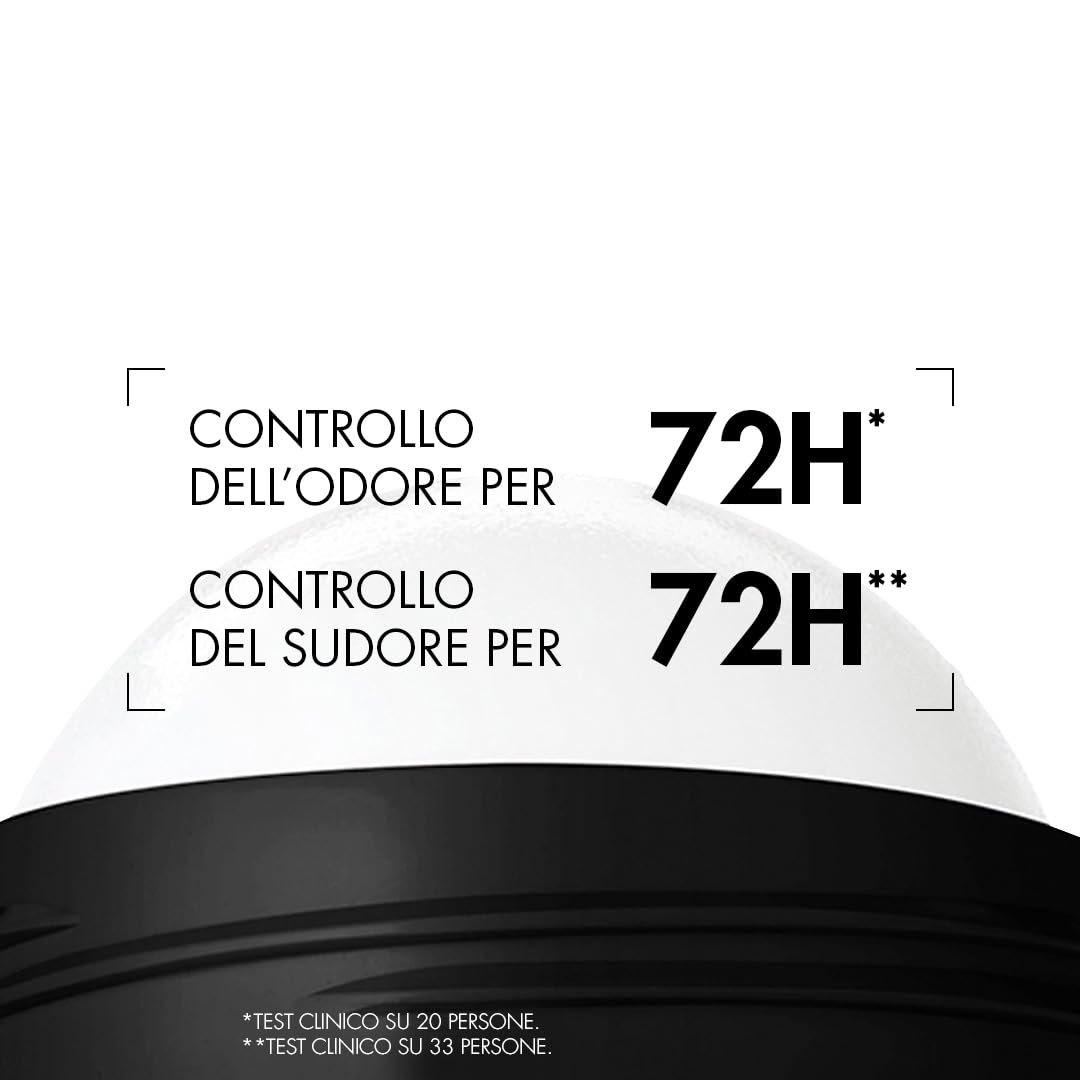 BIOTHERM HOMME Day Control Roll-on 72h, Deodorante Uomo Roll-On 72H, Per Tutti i Tipi di Pelle, Antitraspirante, Day Control, 75 ml