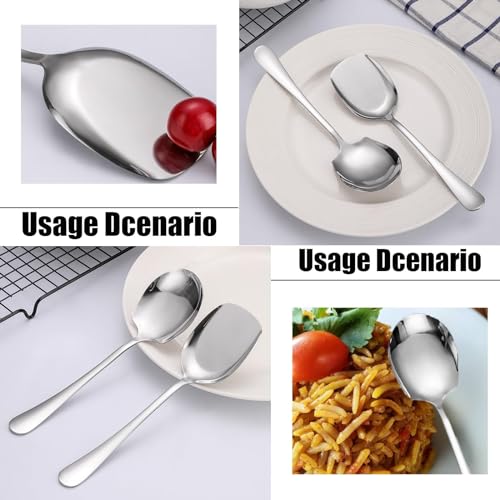 3 Pcs Serving Spoon Set, Serving Spoons Large Set, Communal Spoonutility Shovelsmall Serving Spoon, Buffet Serving Spoons, Suitable for Kitchen, Restaurant, Banquet, Etc, GYFCS03XXHUK - Image 6