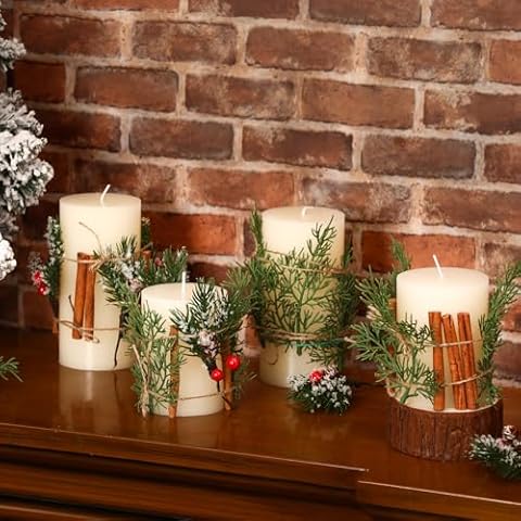 Conelist Christmas Pillar Candles Set Cover