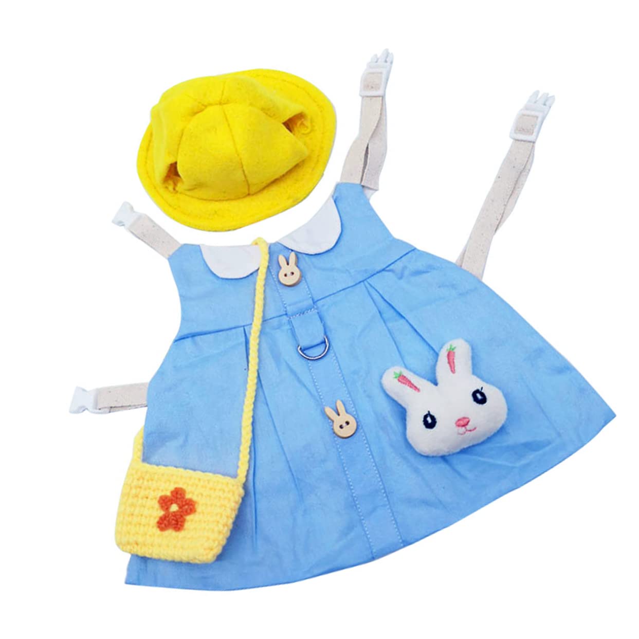 Housoutil 2sets Costumi Per Coniglietto Con Pettorina e Guinzaglio Abbigliamento Per Animali Domestici Adatto Per Festa e Uso Quotidiano Design Unico e Comodo Per Passeggiate All Aperto