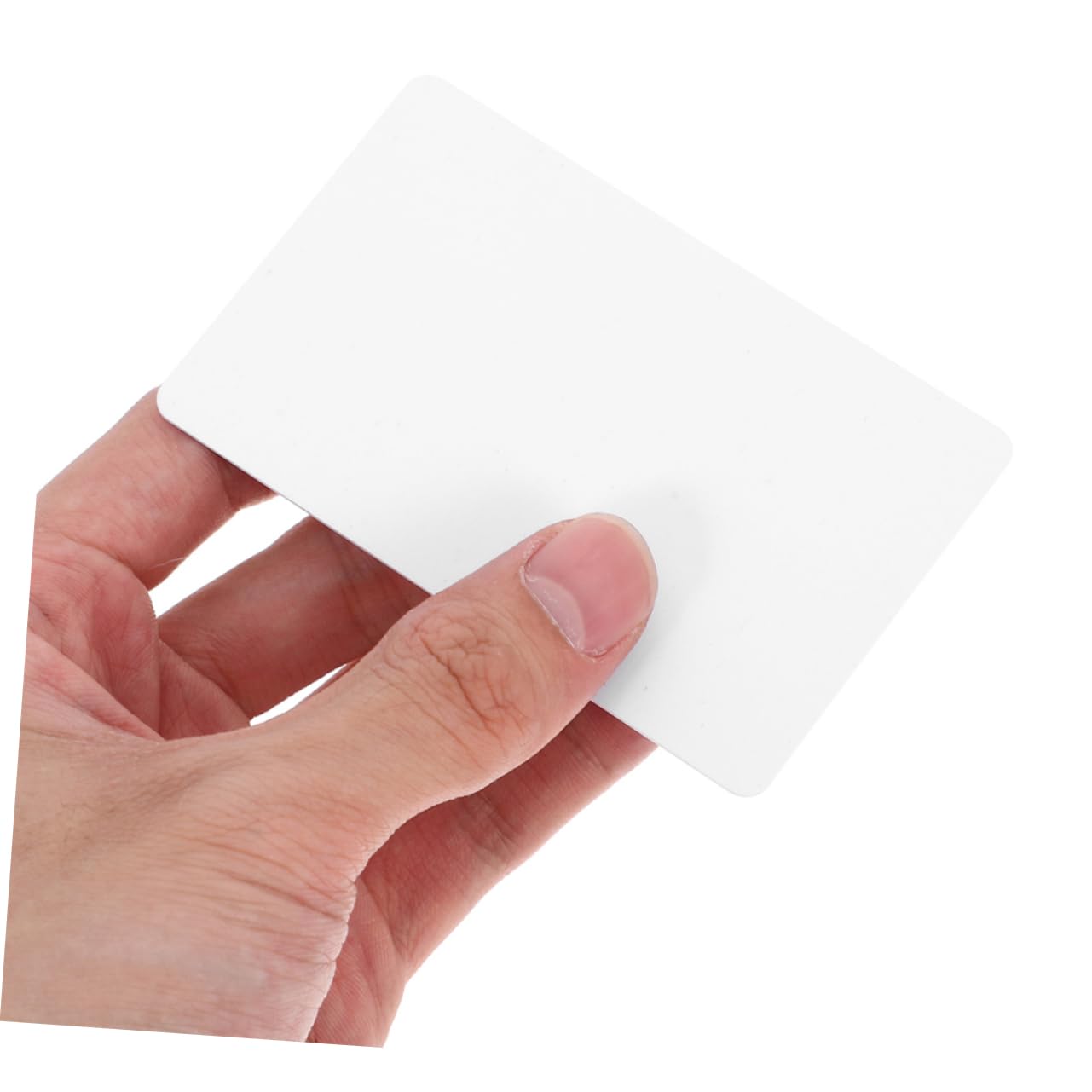 Cartes de Visite Vierges Recto Verso Pvc, 100 Pièces, Blanches