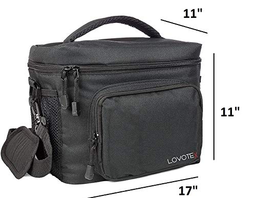 3X Large Insulated Lunch Bag, Insulated Lunch Box For Men Lunchbox with 2 Reusable Cooler Ice Packs, Lunch Cooler Lunch Bag for Men Fits 12 Cans