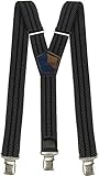Tirantes para hombre, con clips extra fuerte anchos para un enganche seguro y firme