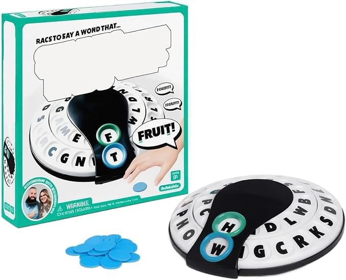 Board Games The Fast-Paced Family,Choose a Category & Race Against The Timer to be The Last Player,Learning Word Game for Adult,Spin & Shout Word Game,2-8 Players,15-20 Minute Play Time