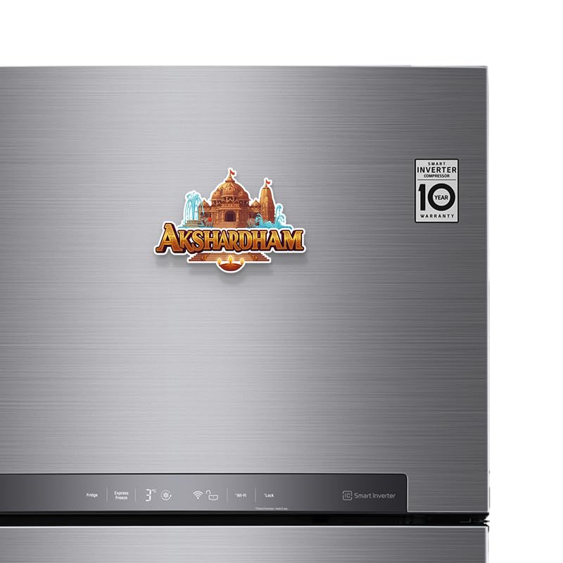 Image of Akshardham Fridge Magnets, Glossy Finish, Stylish Magnet for Fridge, Wardrobe & Metal Surfaces