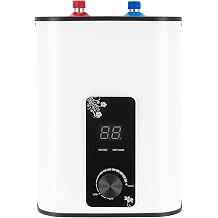 Small Tank Water Heater Electric, 2 Gallon Mini Under Sink Water Heater, 110V Tankless Water Heater Electric, 1500W Point of Use RV Water Heater for Rv Trailer Top Outlet